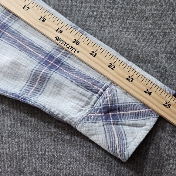 Roots Shirt Womens L Plaid Buttons Cotton LS Campus Gorpcore Western Boho - Picture 7 of 16
